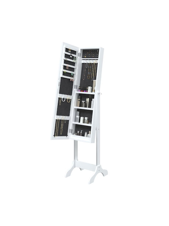 vidaXL Καθρέπτης με Λευκό Ξύλινο Πλαίσιο 146x37cm