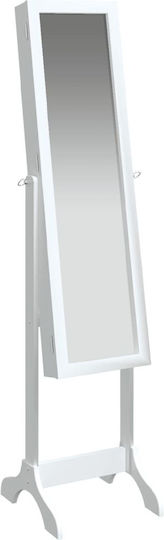 vidaXL Rechteckiger Weißer Boden- oder Standspiegel 146x37cm