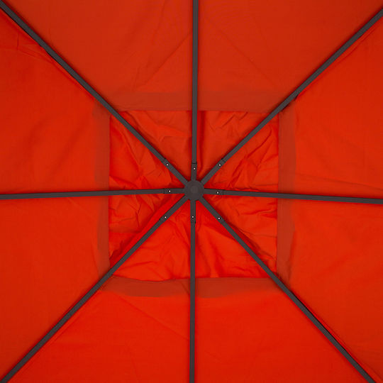 Outsunny Gazebo Pavillonabdeckung Orange 3x3m