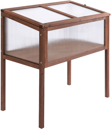 Outsunny 845-472 Σπορείο με Ξύλινο Σκελετό 90x50x93cm