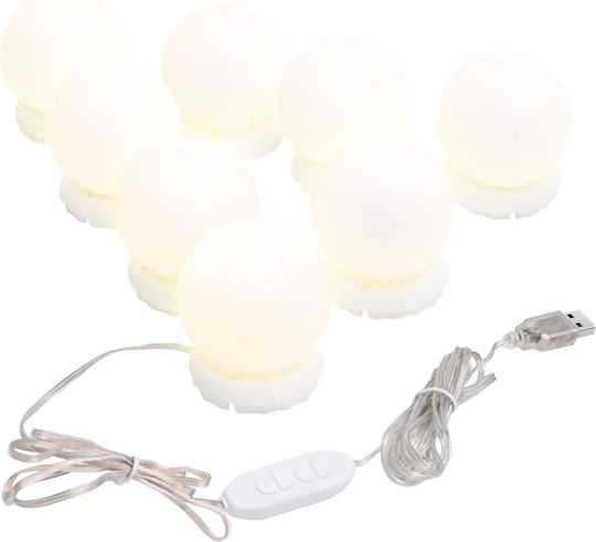 vidaXL Oglindă de Perete cu Iluminare LED 50x100cm 1buc