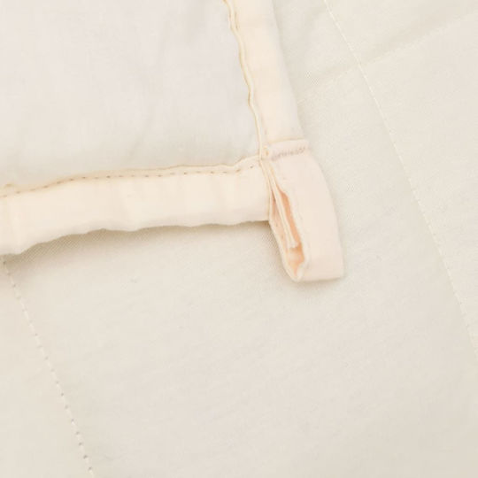 vidaXL Gravity Blanket for Sofa 120x180cm Ecru