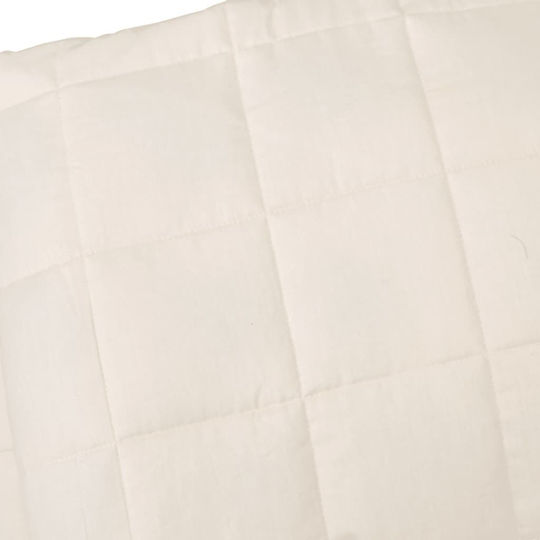 vidaXL Gravity Blanket for Sofa 120x180cm Ecru