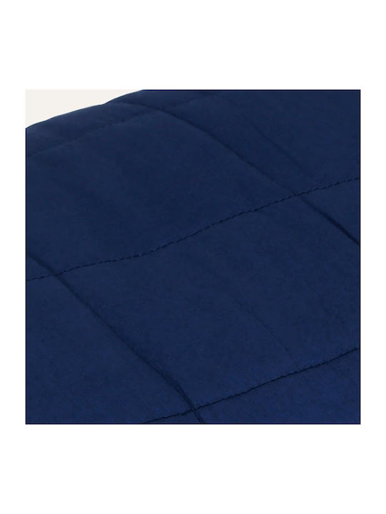 vidaXL Double Gravity Blanket 200x200cm Blue