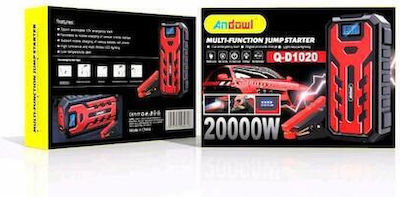 Andowl Portable Car Battery Jump Starter 12V with Φακό / Power Bank / USB