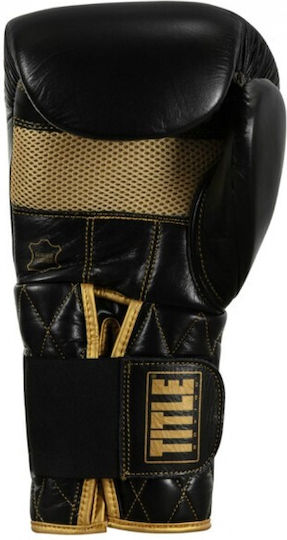 Title Boxing Title Couture Bag Mănuși de Box din Piele pentru Competiție Negre