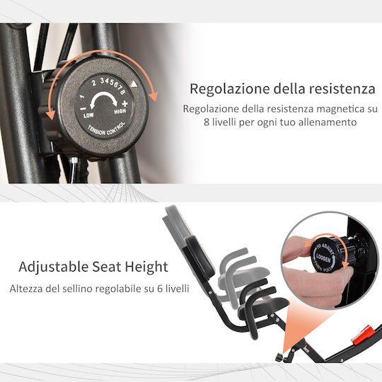 HomCom Xbike 2σε1 Magnetisch