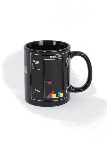 Gadget Master Tetris Wärmewechsel Becher Keramik Schwarz 330ml