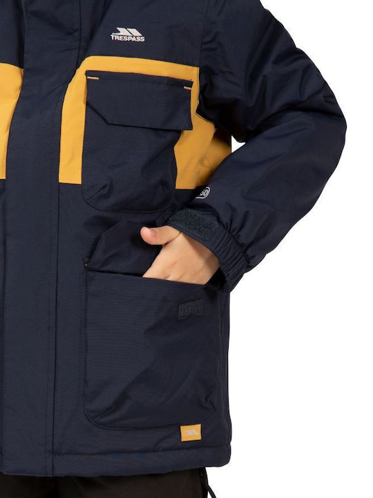 Παιδικό Casual Μπουφάν Κοντό με Κουκούλα Navy Μπλε