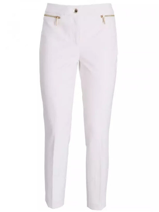 Women's Fabric Trousers White