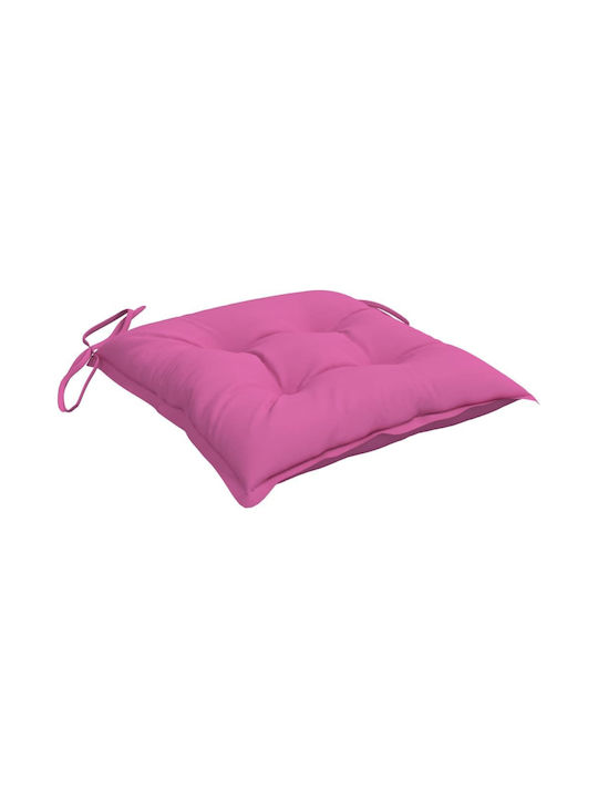 vidaXL Wasserdichtes Gartenstuhlkissen Rosa 6 Stück 50x50cm