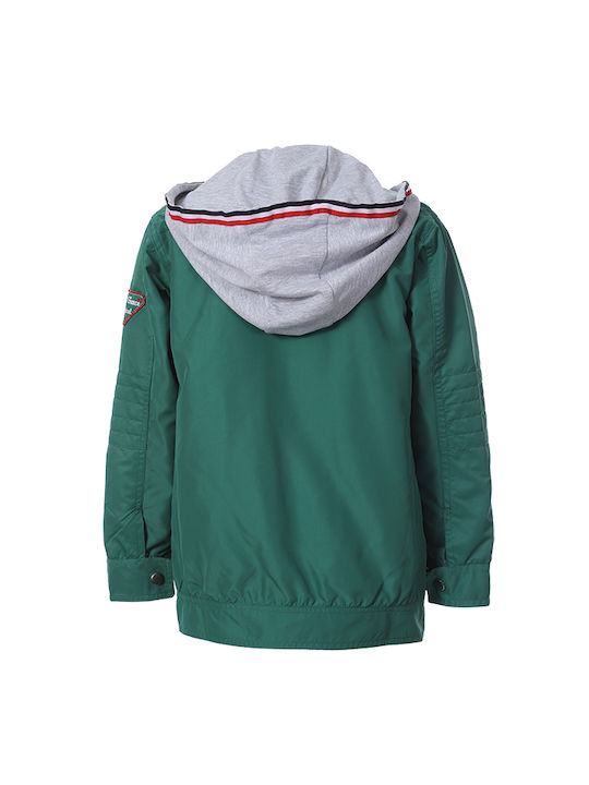 Matoufrance Boys Casual Jacket Green with Ηood