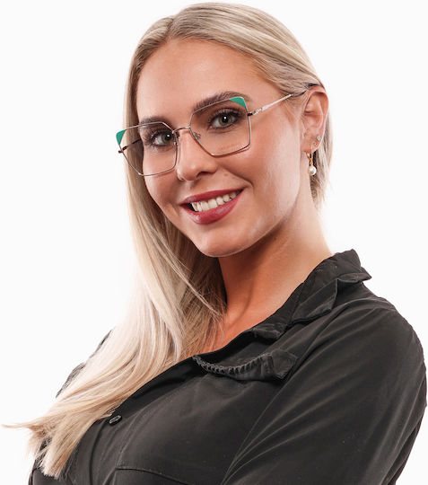 Emilio Pucci Optical Frame Metal Eyeglass Frame Gold EP5111 032