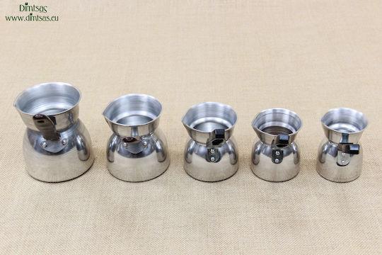 Briki aus Aluminium Νο4 in Silber Farbe
