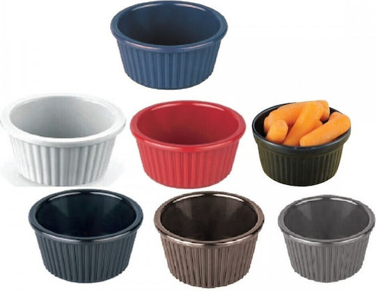 Novatex Bol de Servire pentru Sosuri Rotund Plastic Negru cu Diametru 7buc
