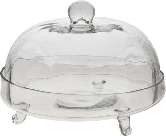 Zen Collection Τουρτιέρα Γυάλινη Όπτικ 29,5x23cm Γυάλινη Zen Collection Τουρτιέρα Γυάλινη Όπτικ 29,5x23cm Γυάλινη