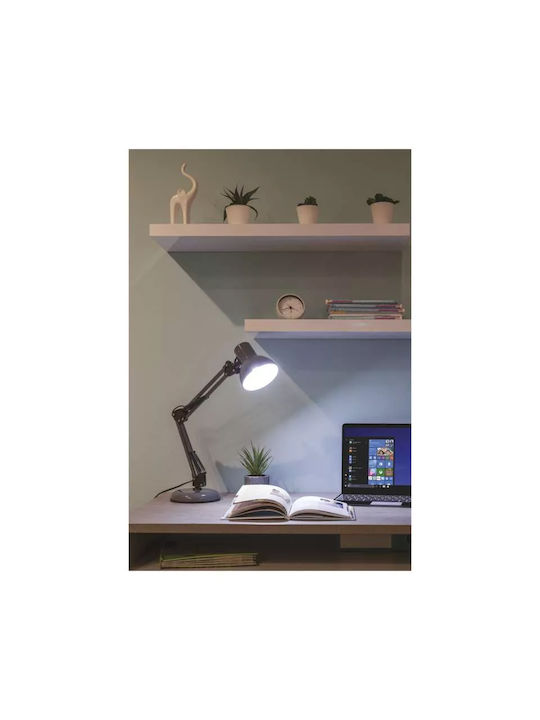Emos Office Lamp with Foldable Arm for Socket E27 in Silver Color