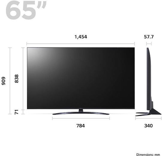 LG Смарт Телевизор 65" 4K UHD Direct LED UR81 HDR (2023)