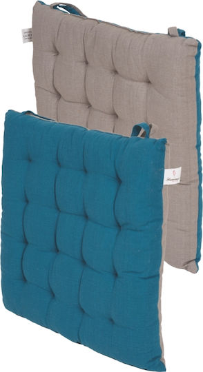 Kipper Gartenstuhlkissen Duo Emerald / Light Grey 40x40cm.