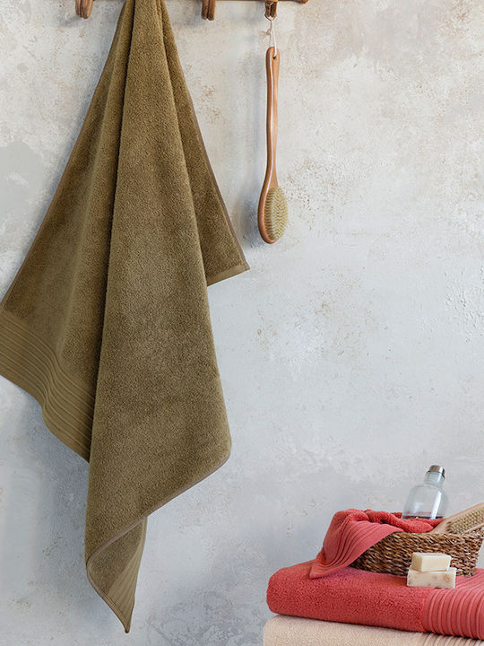 Nima Facecloth Feel Fresh 50x100cm Gold / Brown Weight 480gr/m²