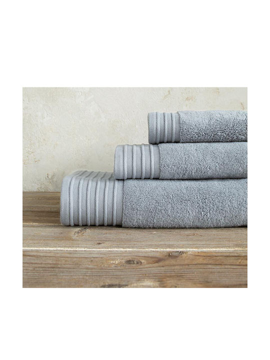 Nima Πετσέτα Προσώπου Feel Fresh 50x100εκ. Classic Gray Βάρους 480gr/m²