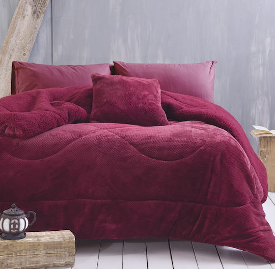 Rythmos Κουβερτοπάπλωμα Υπέρδιπλο 220x240εκ. Alvaro Burgundy Rythmos Κουβερτοπάπλωμα Υπέρδιπλο 220x240εκ. Alvaro Burgundy