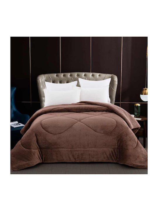 Sunshine Duvet Cover Single 160x220cm Clio Brown
