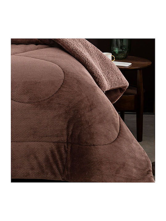 Sunshine Duvet Cover Single 160x220cm Clio Brown