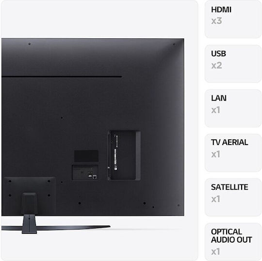LG Smart Τηλεόραση 55" 4K UHD LED UR81 HDR (2023) 55UR81006LJ