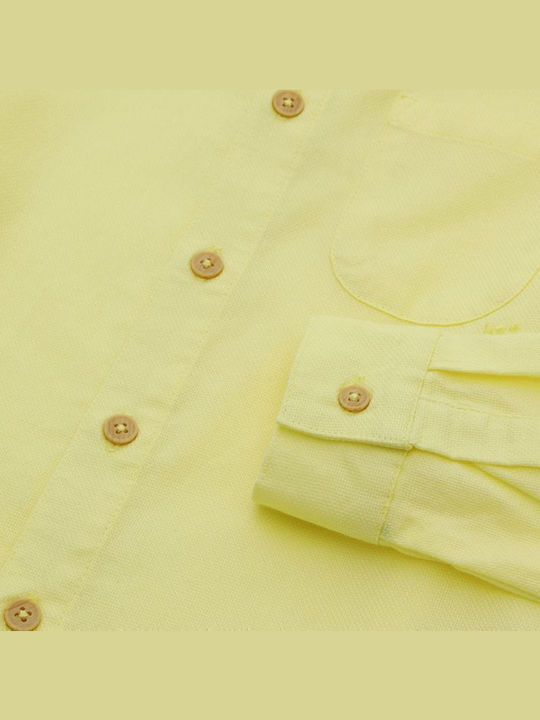 Kids One Color Shirt Long Sleeve Yellow