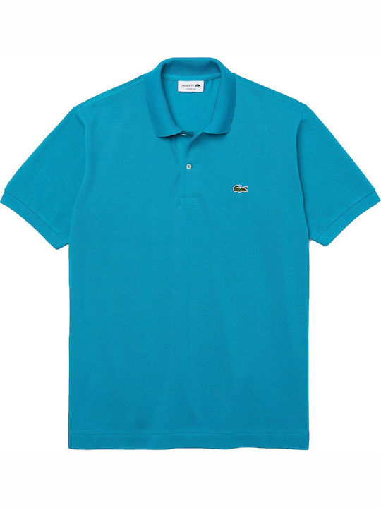 Lacoste Ανδρικό T-shirt Κοντομάνικο Polo Μπλε