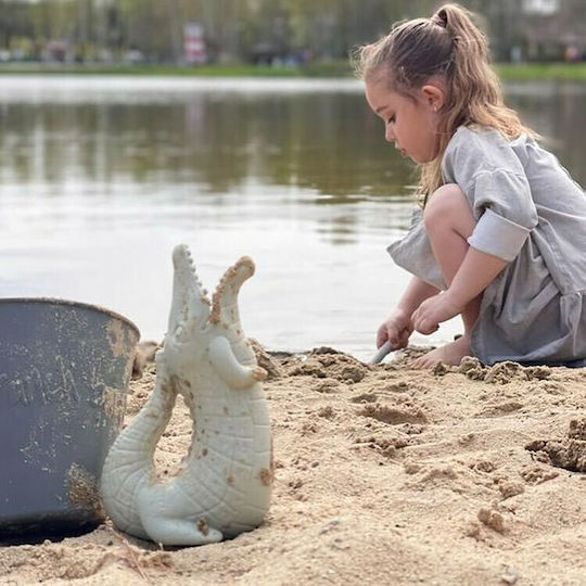 Scrunch Crocodile Beach Toy Gray