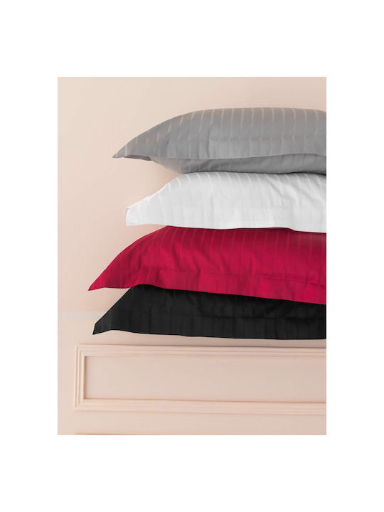 Palamaiki Sateen Riga Pillowcase Set Oxford Gray 52x75cm.