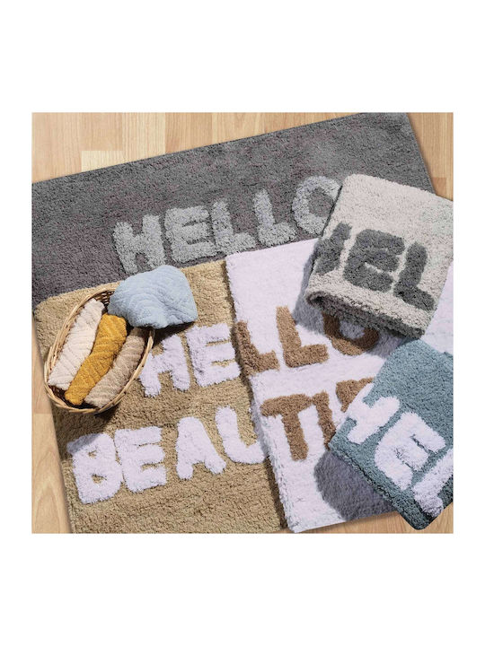 Das Home Bath Mat Cotton 0672 420750800672 Gray 50x80cm