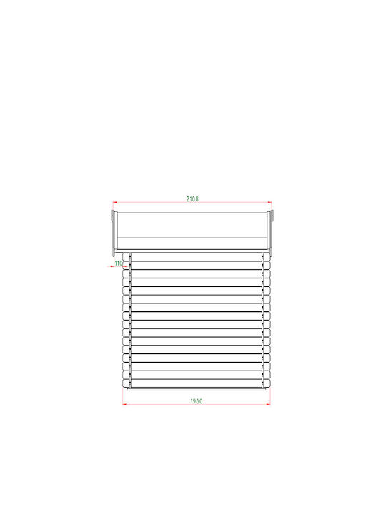 Hölzernes Gartenhaus M1.96xB2.46xH2.38m