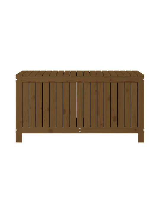 vidaXL Wooden Outdoor Storage Box Brown 121x55x64cm