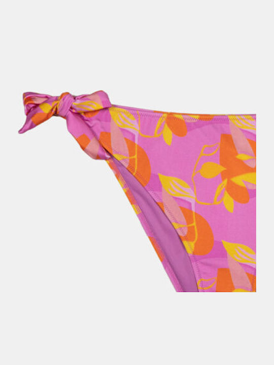 Bikini Slip with Laces Bubble Print