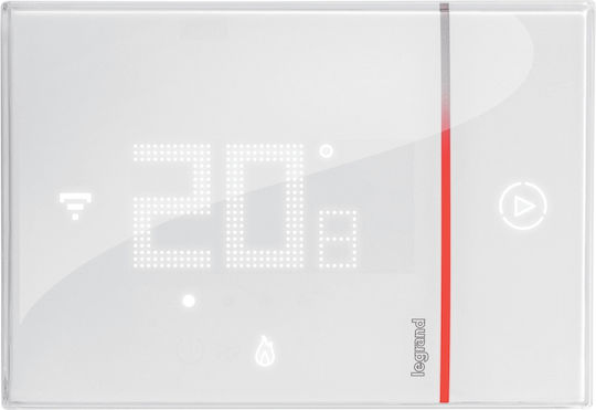 Legrand Smarther Digital Termostat Spațiu Smart cu Ecran Tactil și Wi-Fi Alb