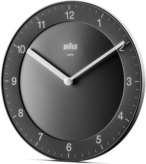 Braun BC 06 B Wanduhr Metallisch Schwarz Ø20cm