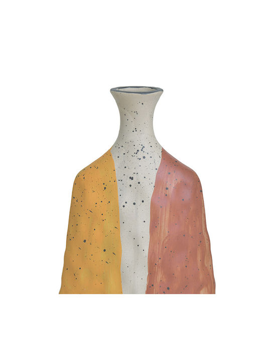 Inart Ceramic Vase Multicolor 16x9x25cm