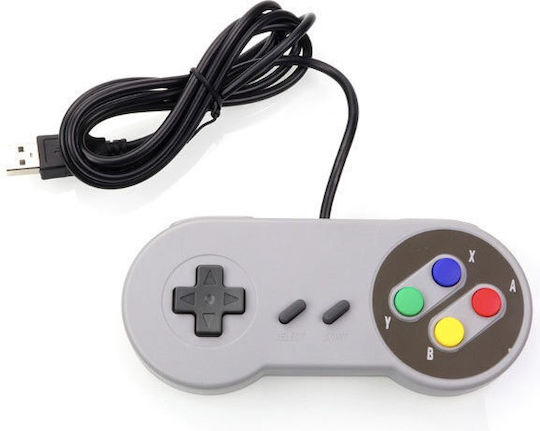 Optum SNES Retro Ενσύρματο Gamepad για PC Λευκό