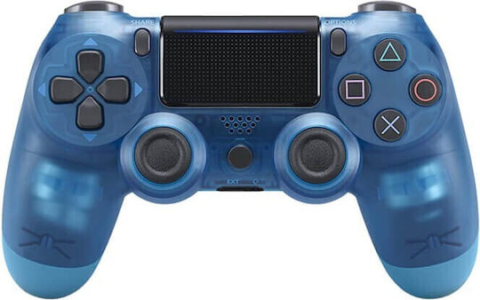 Factory Doubleshock Ασύρματο Gamepad για PS4 Transparent Blue