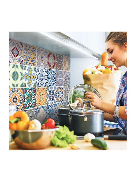 Διακοσμητικό Αυτοκόλλητο Τοίχου Azulejos L 1τμχ 65x47εκ. Ango