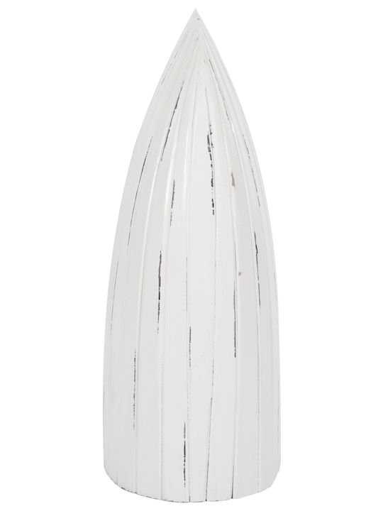 HomeMarkt Freistehend Flaschenhalter Hölzernes für 10 Flaschen Weiß 38.5x31x100εκ.