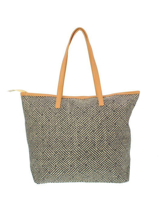 Verde Straw Beach Bag Gray