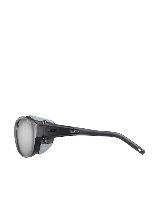 Julbo Explorer 2.0 Male Sunglasses With Black Horn-Rimmed Frame And Black Lens J4971214