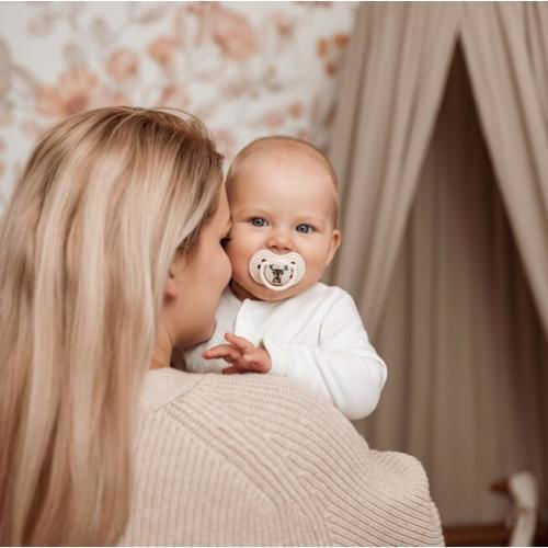 Lovi Baby Πιπίλες Σιλικόνης για 3-6 μηνών Wild Soul Μπεζ - Ροζ 2τμχ