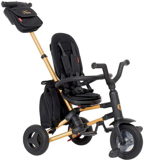 Q Play Nova Foldable Kids Tricycle with Parental Handle for 6 Months Black