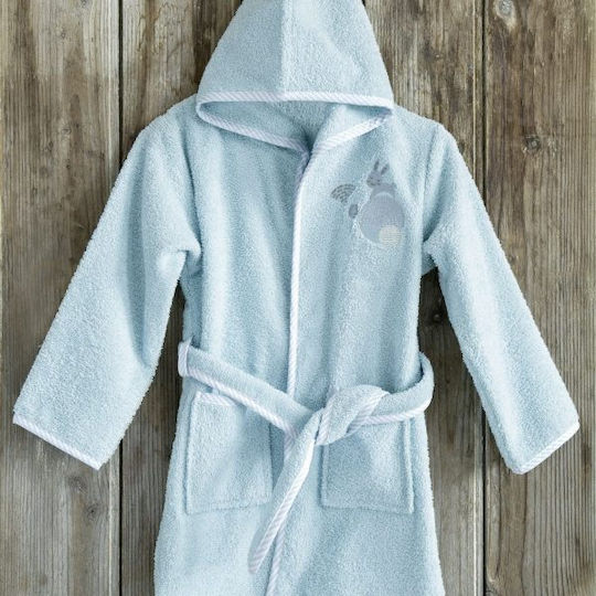 Nima Halat de Baie pentru Copii Sunny Bunny Light Blue cu Glugă Nima Halat de Baie pentru Copii Sunny Bunny Light Blue cu Glugă