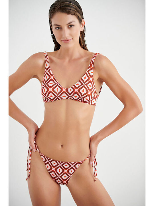 Derco Abstract Bikini Μπουστάκι Ροζ
